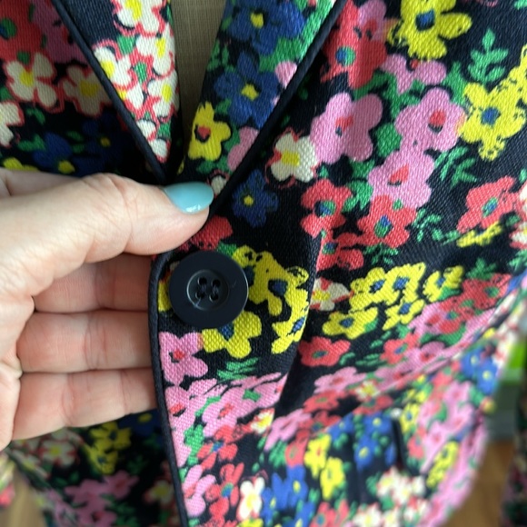 Boden Colorful Floral Blazer Size 10 - Picture 2 of 6